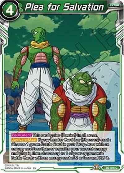 Plea for Salvation Foil TB3-046 Clash of Fates Dragonball Super card