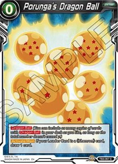 Porungas Dragon Ball TB3-067 Clash of Fates Dragonball Super card