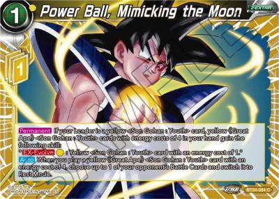 Power Ball Mimicking the Moon BT24-084 Beyond Generations Dragonball Super card
