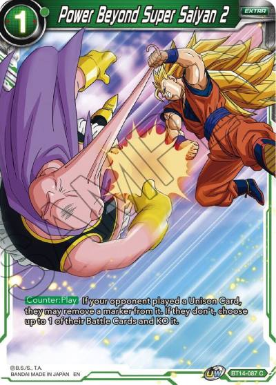Power Beyond Super Saiyan 2 BT14-087 Cross Spirits Dragonball Super card