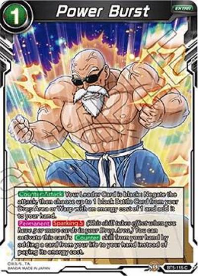 Power Burst BT5-115 Miraculous Revival Dragonball Super card