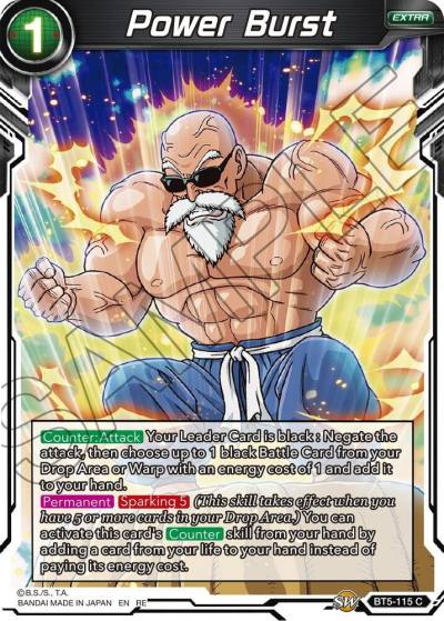Power Burst BT5-115 Mythic Booster Dragonball Super card