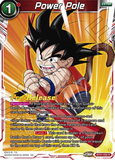 Power Pole BT21-032 Wild Resurgence Pre-Release Cards Dragonball Super card