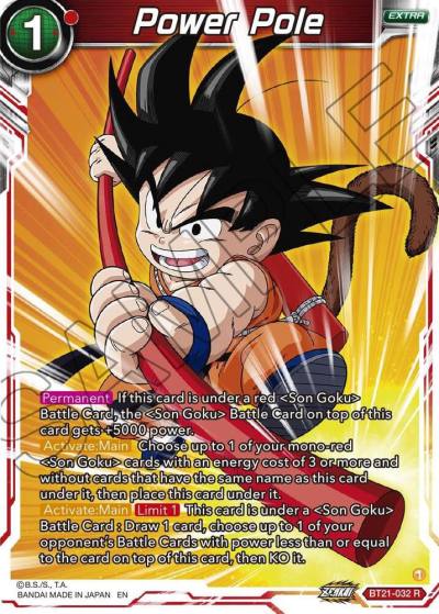 Power Pole BT21-032 Wild Resurgence Dragonball Super card