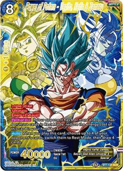 Power of Potara Vegito Kefla and Zamasu BT7-131 Assault of the Saiyans Dragonball Super card