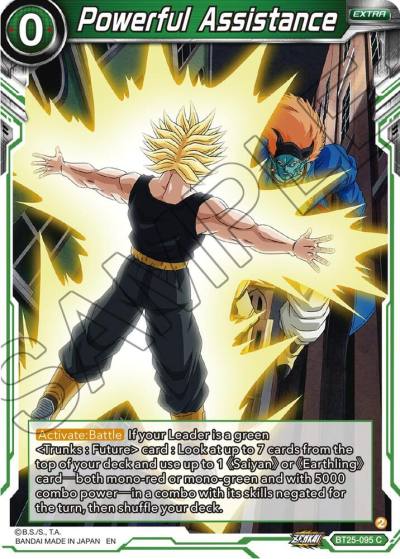 Powerful Assistance BT25-095 Legend of the Dragon Balls Dragonball Super card