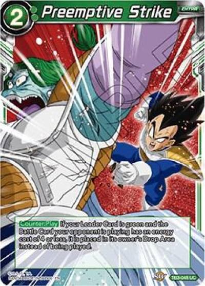 Preemptive Strike TB3-048 Clash of Fates Dragonball Super card