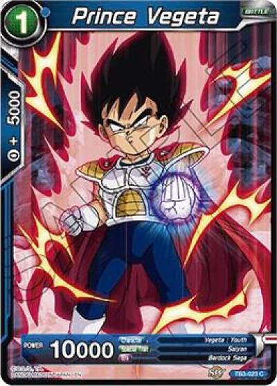 Prince Vegeta TB3-023 Clash of Fates Dragonball Super card