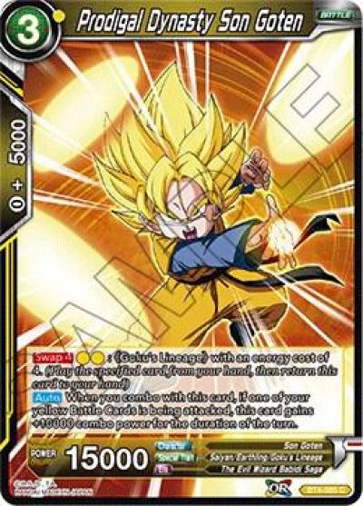 Prodigal Dynasty Son Goten BT4-085 Colossal Warfare Dragonball Super card