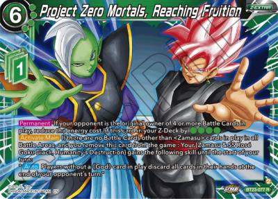 Project Zero Mortals Reaching Fruition Foil BT23-077 Perfect Combination Dragonball Super card