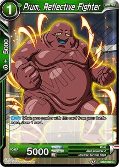 Prum Reflective Fighter DB2-086 Draft Box 05 - Divine Multiverse Dragonball Super card