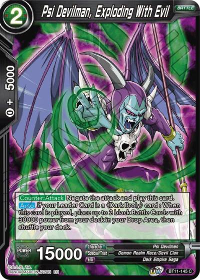 Psi Devilman Exploding With Evil BT11-145 Vermilion Bloodline Dragonball Super card