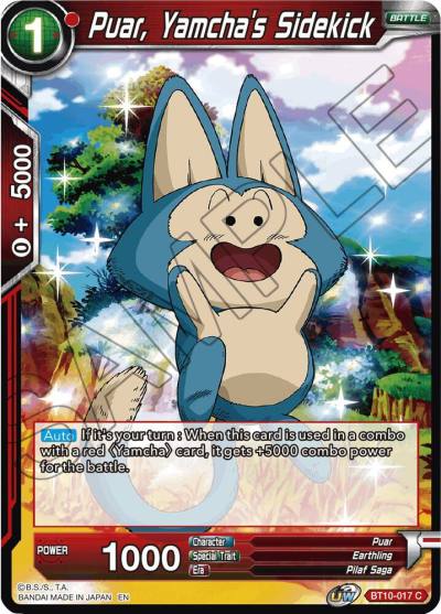 Puar Yamchas Sidekick Foil BT10-017 Rise of the Unison Warrior Dragonball Super card