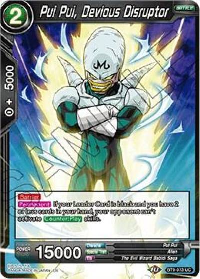 Pui Pui Devious Disruptor Foil BT9-073 Universal Onslaught Dragonball Super card
