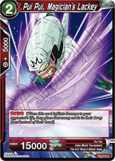 Pui Pui Magicians Lackey Foil TB2-016 World Martial Arts Tournament Dragonball Super card