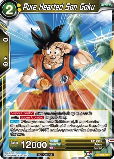 Pure Hearted Son Goku P-061 Promotion Cards Dragonball Super card