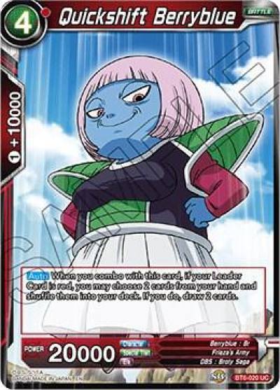 Quickshift Berryblue BT6-020 Destroyer Kings Dragonball Super card