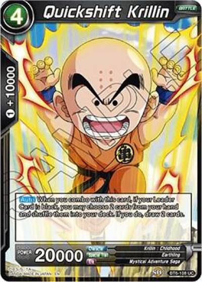 Quickshift Krillin BT6-108 Destroyer Kings Dragonball Super card