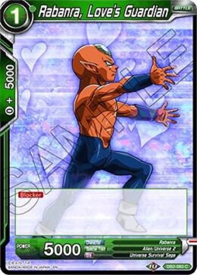 Rabanra Loves Guardian Foil DB2-083 Draft Box 05 - Divine Multiverse Dragonball Super card