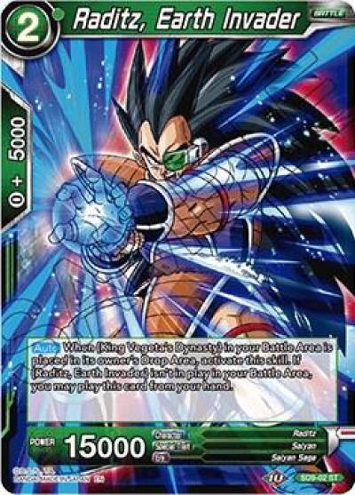 Raditz Earth Invader SD9-02 Assault of the Saiyans Dragonball Super card