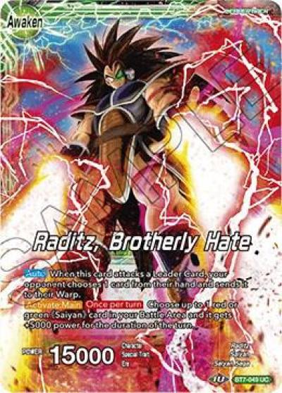 Raditz Raditz Brotherly Hate Foil BT7-049 Assault of the Saiyans Dragonball Super card