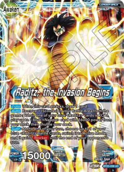 Raditz Raditz the Invasion Begins BT23-038 Perfect Combination Dragonball Super card
