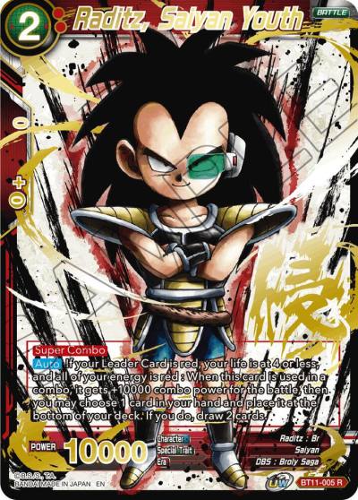Raditz Saiyan Youth Alternate Art BT11-005 Special Anniversary Set 2021 Dragonball Super card