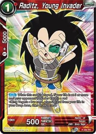 Raditz Young Invader P-294 Promotion Cards Dragonball Super card
