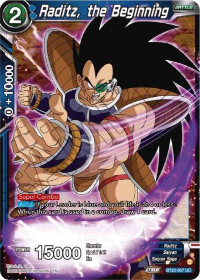 Raditz the Beginning BT23-057 Perfect Combination Dragonball Super card