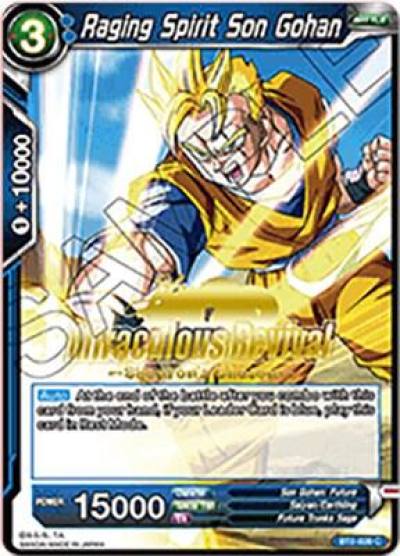 Raging Spirit Son Gohan Shenrons Chosen Stamped BT2-039 Tournament Promotion Cards Dragonball Super card