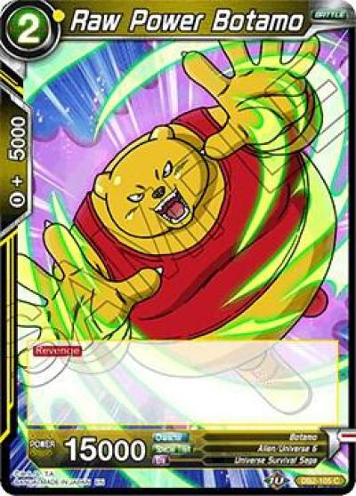 Raw Power Botamo Foil DB2-105 Draft Box 05 - Divine Multiverse Dragonball Super card