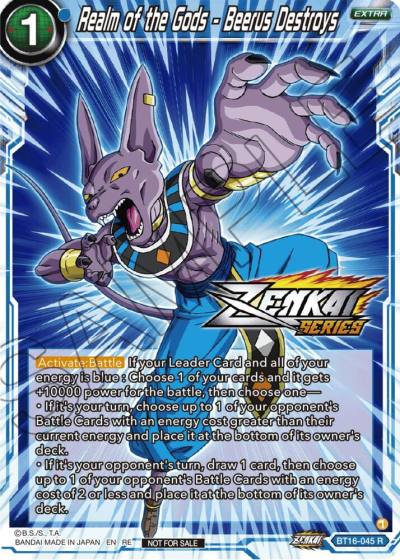 Realm of the Gods Beerus Destroys Event Pack 12 BT16-045 Tournament Promotion Cards Dragonball Super card