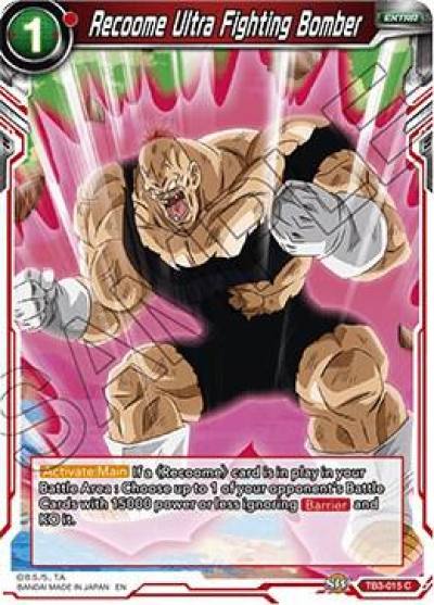 Recoome Ultra Fighting Bomber TB3-015 Clash of Fates Dragonball Super card