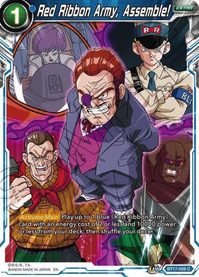 Red Ribbon Army Assemble Foil BT17-056 Ultimate Squad Dragonball Super card