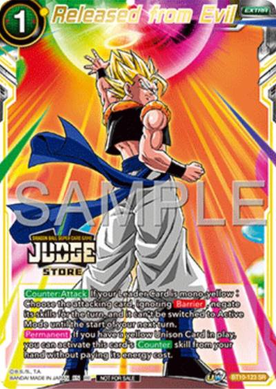 Released from Evil Judge Pack Vol17 Store BT10-123 Judge Promotion Cards Dragonball Super card