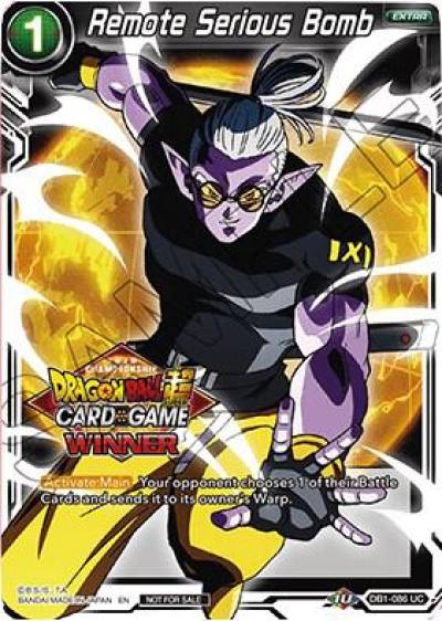 Remote Serious Bomb DB1-086 Tournament Promotion Cards Dragonball Super card