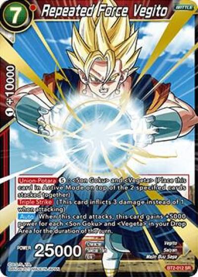 Repeated Force Vegito BT2-012 Union Force Dragonball Super card