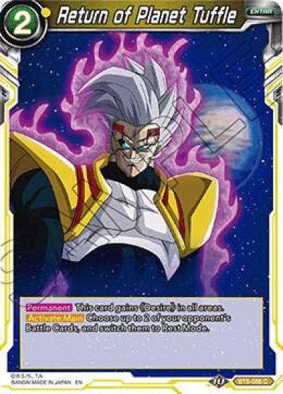 Return of Planet Tuffle Foil BT8-086 Malicious Machinations Dragonball Super card