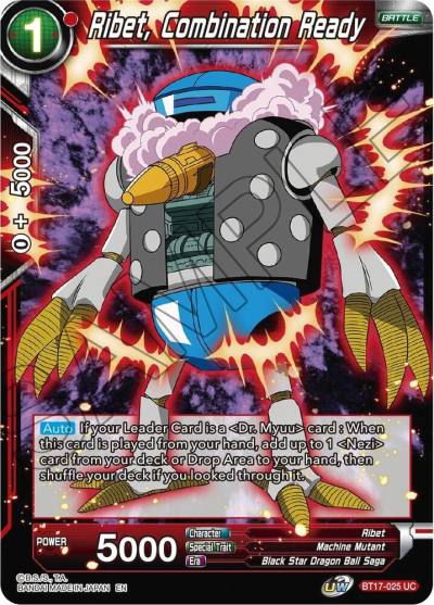 Ribet Combination Ready BT17-025 Ultimate Squad Dragonball Super card
