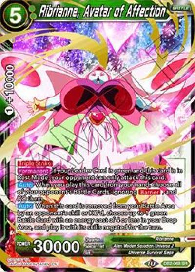 Ribrianne Avatar of Affection DB2-068 Draft Box 05 - Divine Multiverse Dragonball Super card