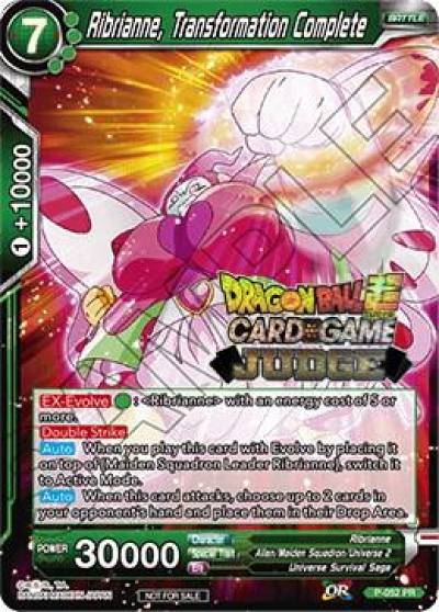 Ribrianne Transformation Complete P-052 Judge Promotion Cards Dragonball Super card