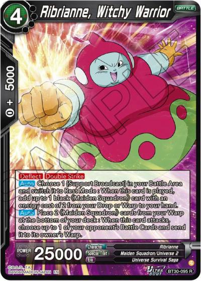 Ribrianne Witchy Warrior BT30-095 Three Glorious Fighters Dragonball Super card