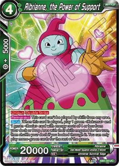 Ribrianne the Power of Support Foil EB1-32 Battle Evolution Booster Dragonball Super card