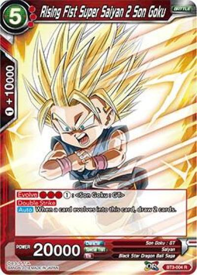 Rising Fist Super Saiyan 2 Son Goku BT3-004 Cross Worlds Dragonball Super card