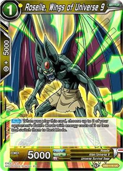 Roselle Wings of Universe 9 Foil DB2-116 Draft Box 05 - Divine Multiverse Dragonball Super card