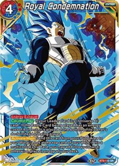 Royal Condemnation BT9-110 Universal Onslaught Dragonball Super card