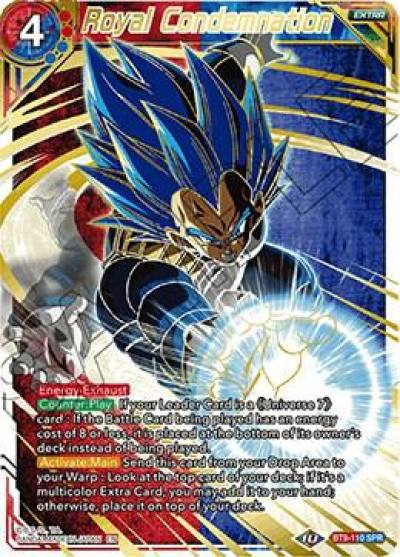 Royal Condemnation SPR BT9-110 Universal Onslaught Dragonball Super card
