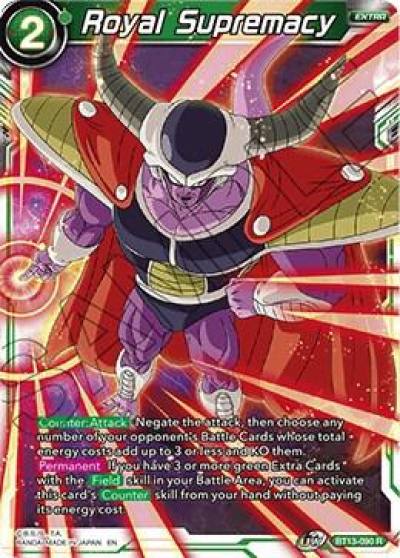 Royal Supremacy Foil BT13-090 Supreme Rivalry Dragonball Super card