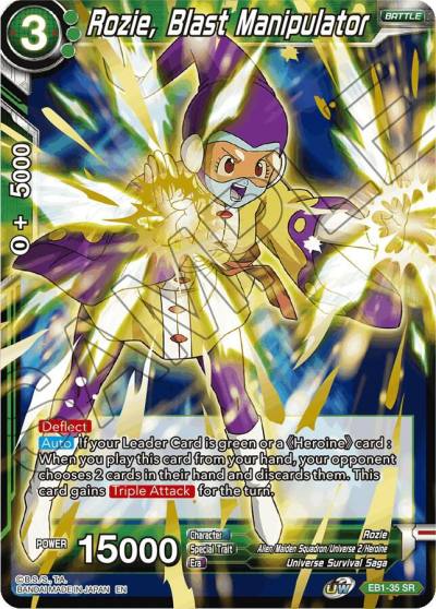 Rozie Blast Manipulator EB1-35 Battle Evolution Booster Dragonball Super card
