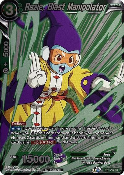 Rozie Blast Manipulator Event Pack 09 Alternate Foil EB1-35 Tournament Promotion Cards Dragonball Super card